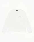 LAZY LS TEE - White
