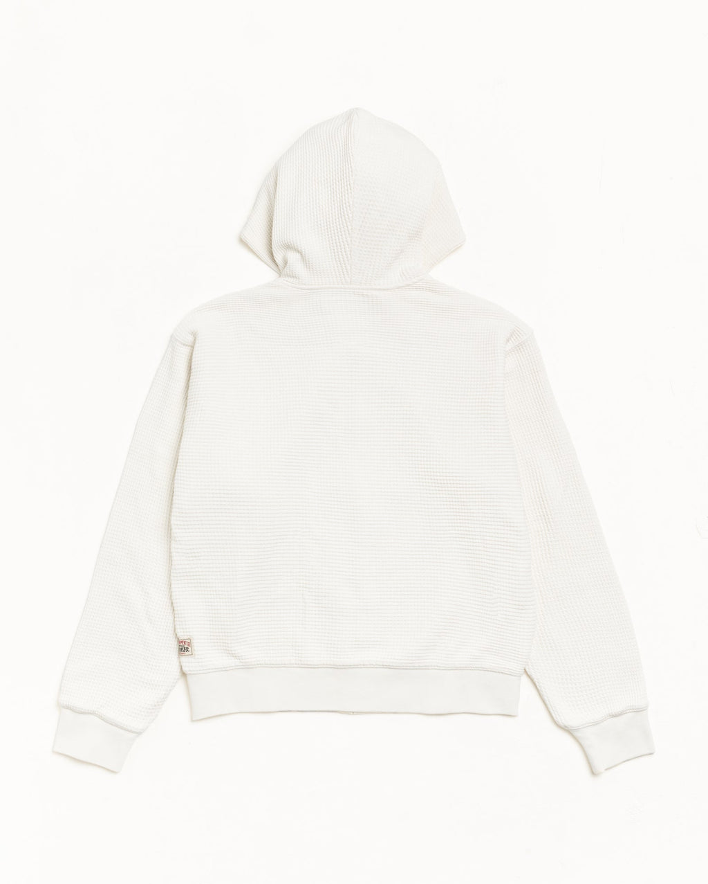 DOUBLE LAYER WAFFLE ZIP HOODIE