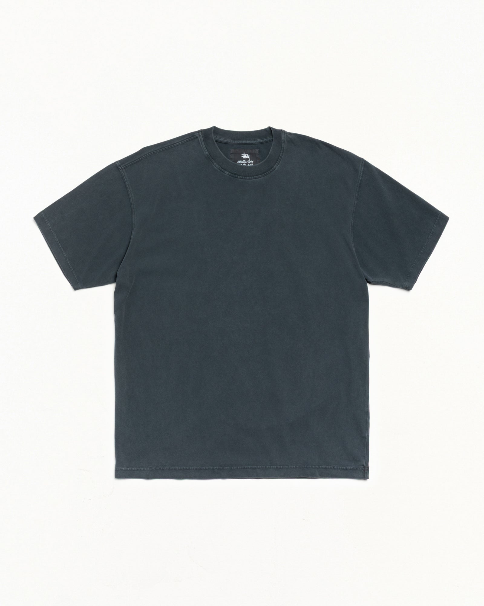 GARMENT DYED SS TEE - Faded Black