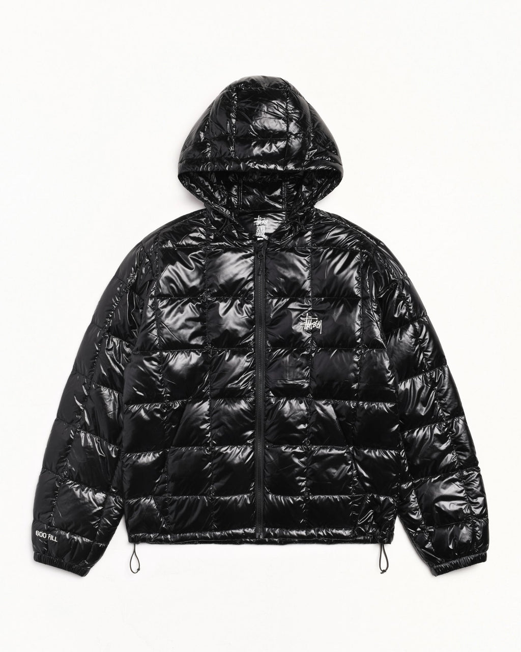 MIDWEIGHT HOODED PUFFER - Black