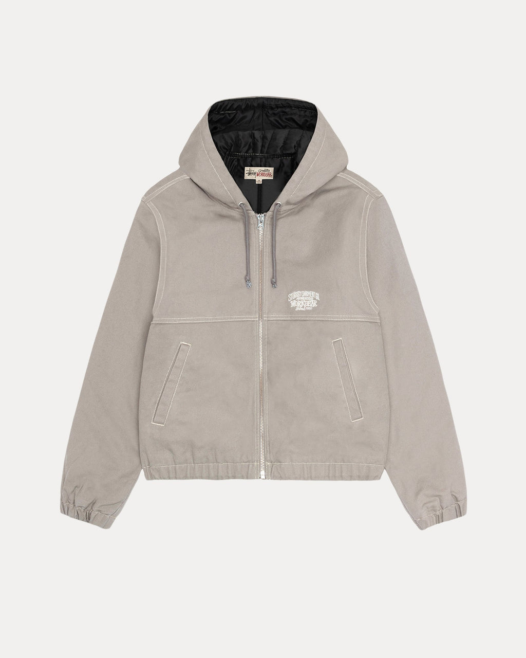 WORK JACKET CONTRAST STITCH - Grey