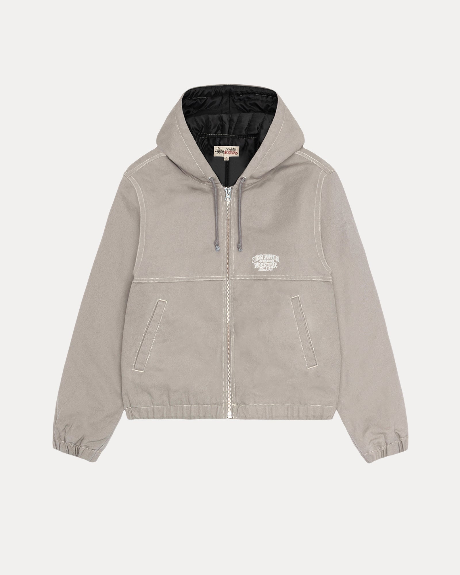 WORK JACKET CONTRAST STITCH - Grey