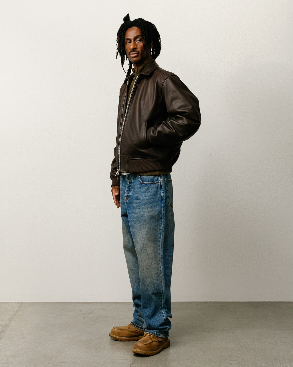 LEATHER FLIGHT JACKET