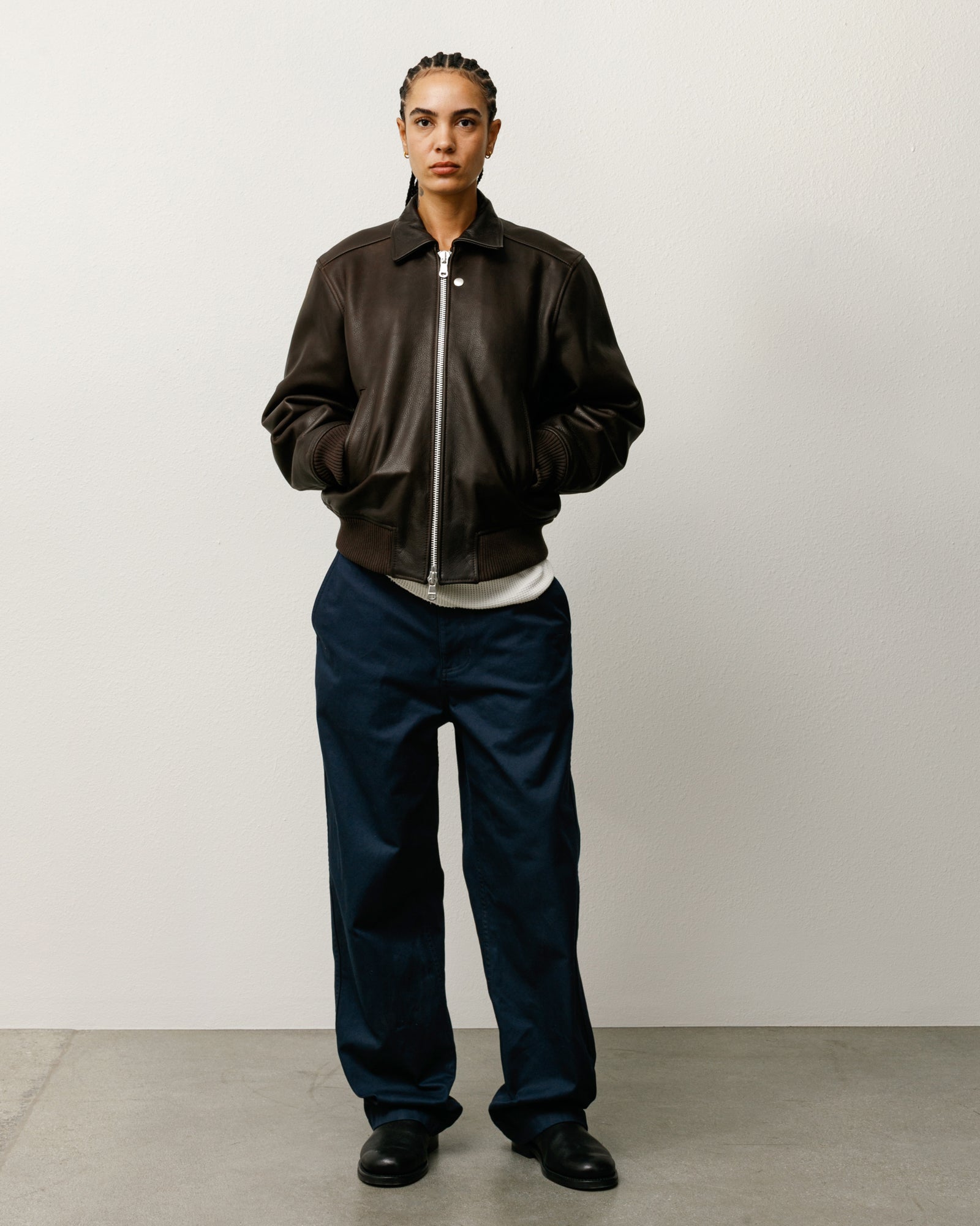 LEATHER FLIGHT JACKET