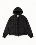 QUILTED NYLON WORK JACKET - Black