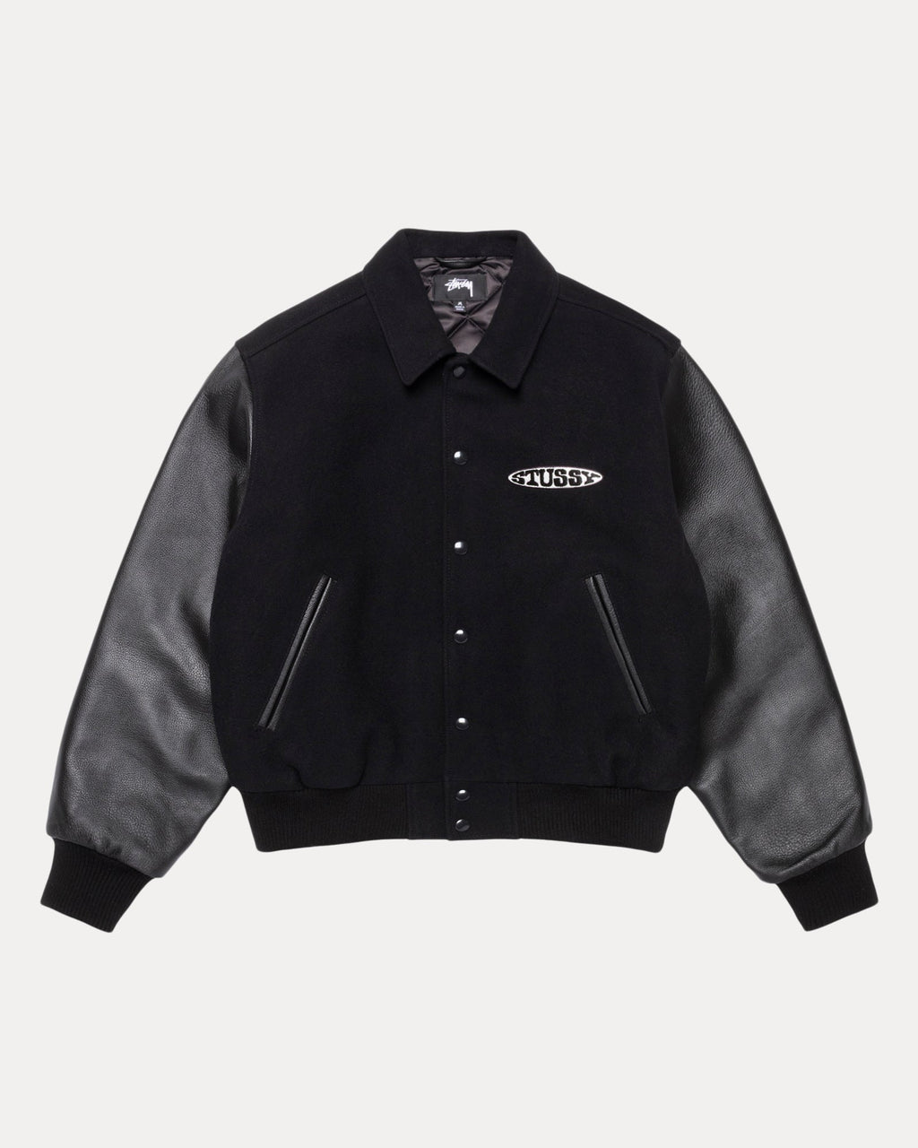 GLOBE VARSITY JACKET - Black