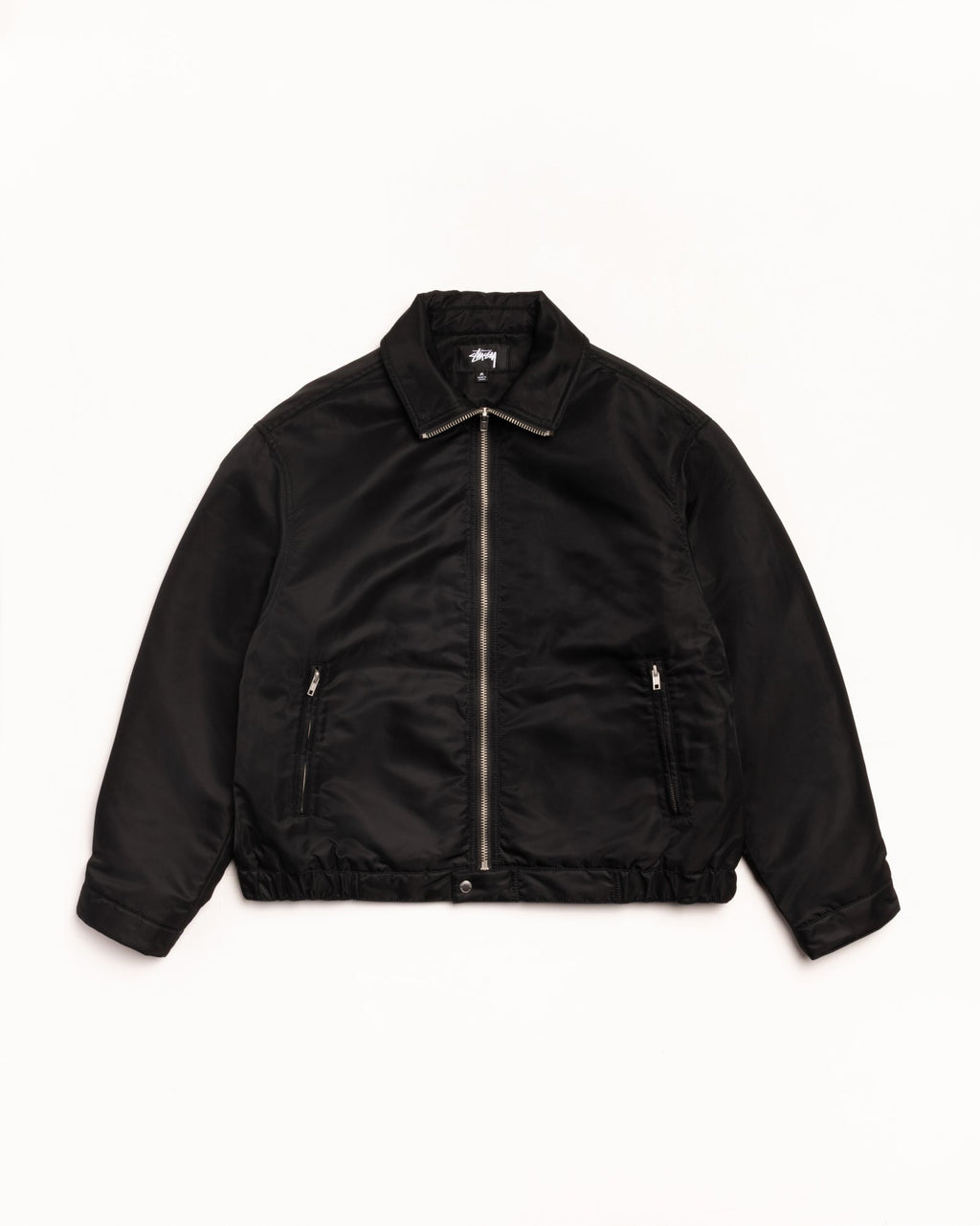 PILE LINED ZIP JACKET - Black