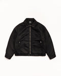 PILE LINED ZIP JACKET - Black
