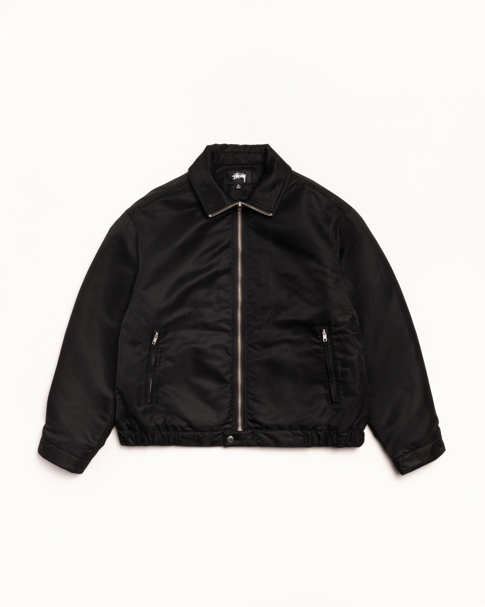 PILE LINED ZIP JACKET - Black