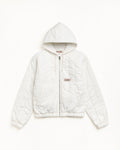 QUILTED CANVAS WORK JACKET - Bone