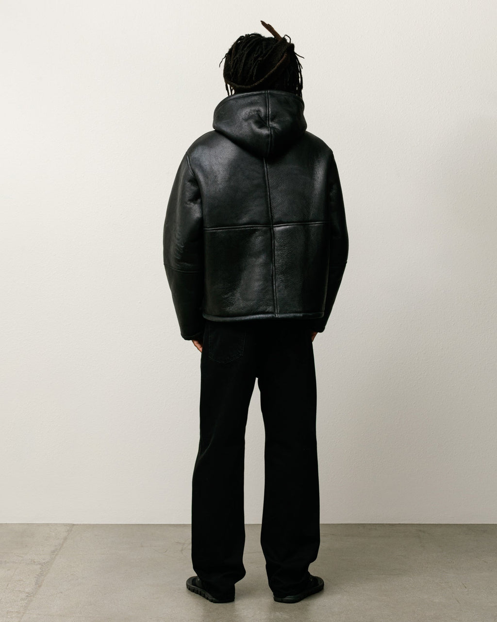 SHEARLING HOODED JACKET