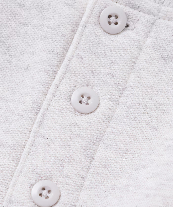 Big Silhouette Henley Neck Sweat Pullover [Limited Edition]