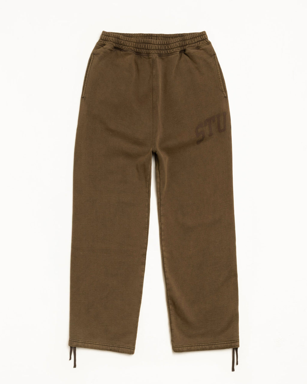 FADED GRAPHIC FLEECE PANT - Olive