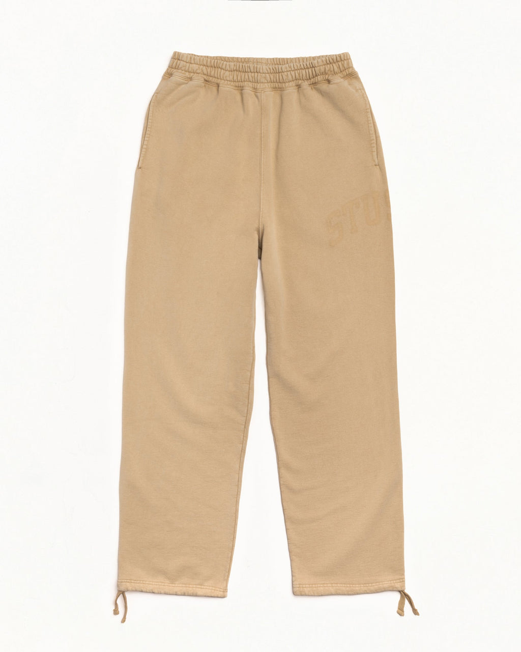 FADED GRAPHIC FLEECE PANT - Washed Beige