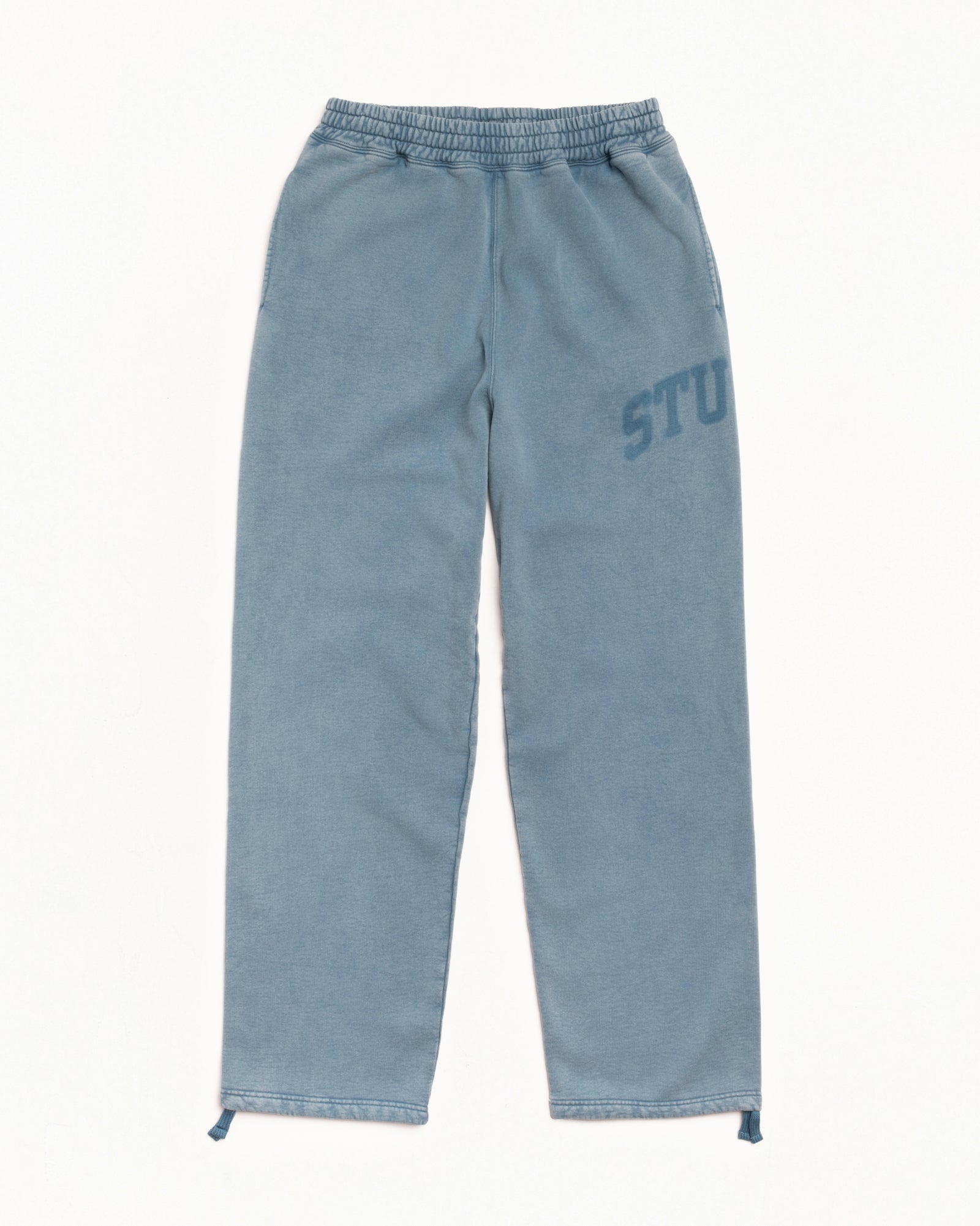 FADED GRAPHIC FLEECE PANT - Washed Navy
