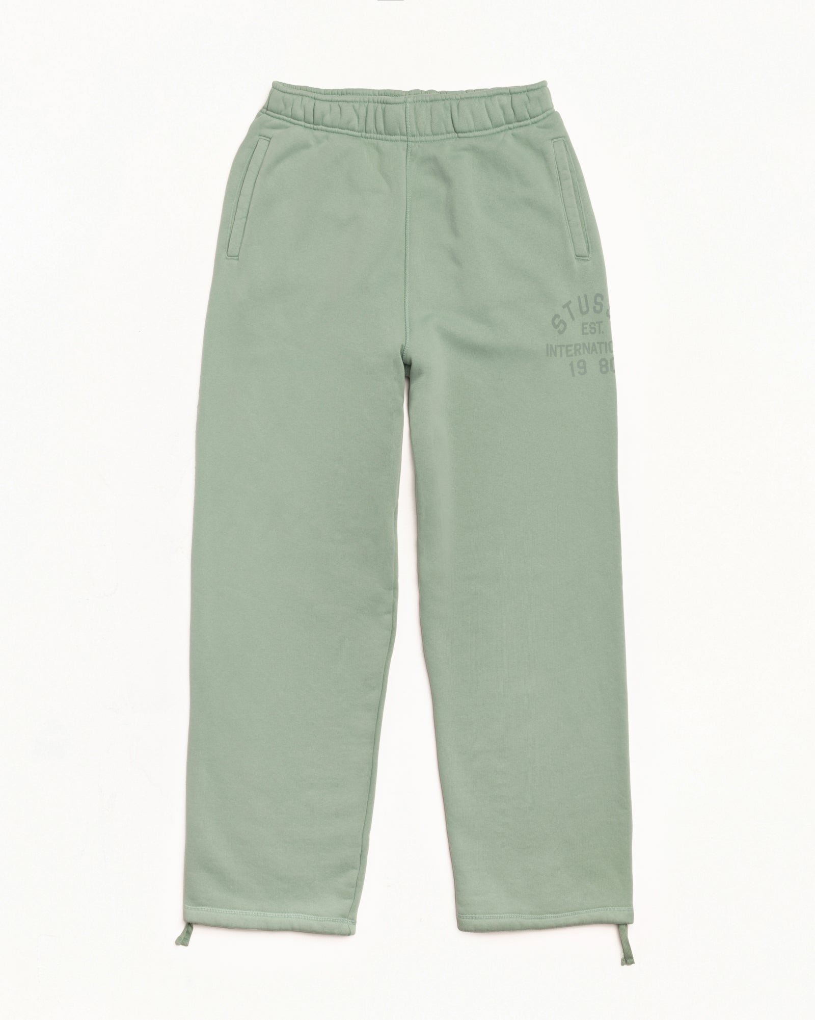 ESTABLISHED FLEECE PANT - Grey Green
