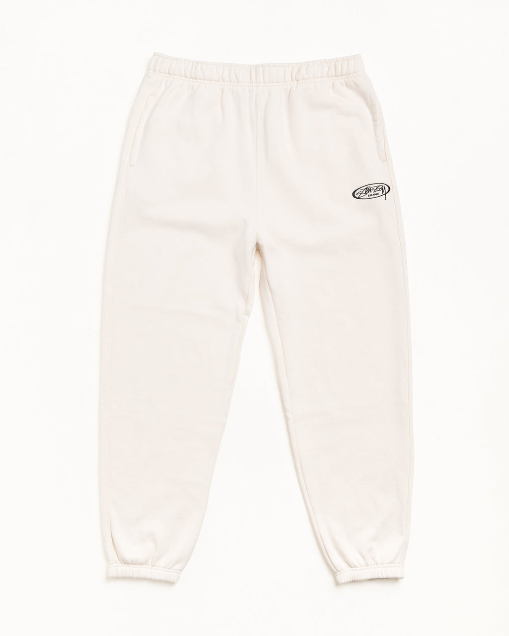 FLEECE TRACK PANT - Cream