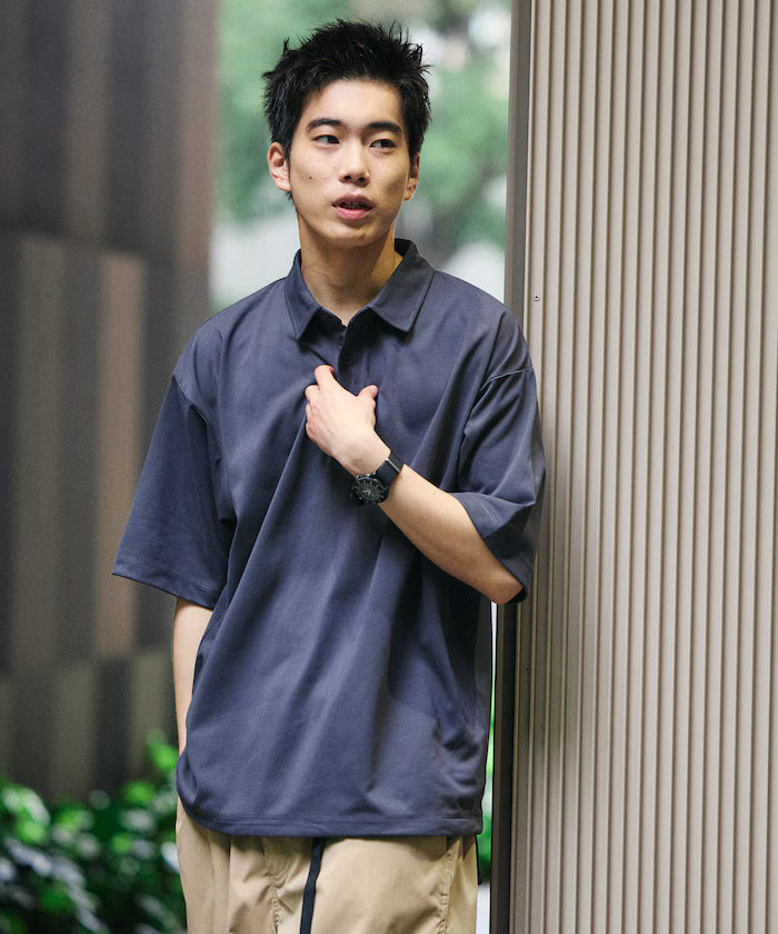 Limited Edition Drymix(R) Dry Mix Relaxed Fit Hem Code Polo Shirt Quick Dry UV Cut