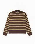 CHUNKY COTTON STRIPE SWEATER - Forest