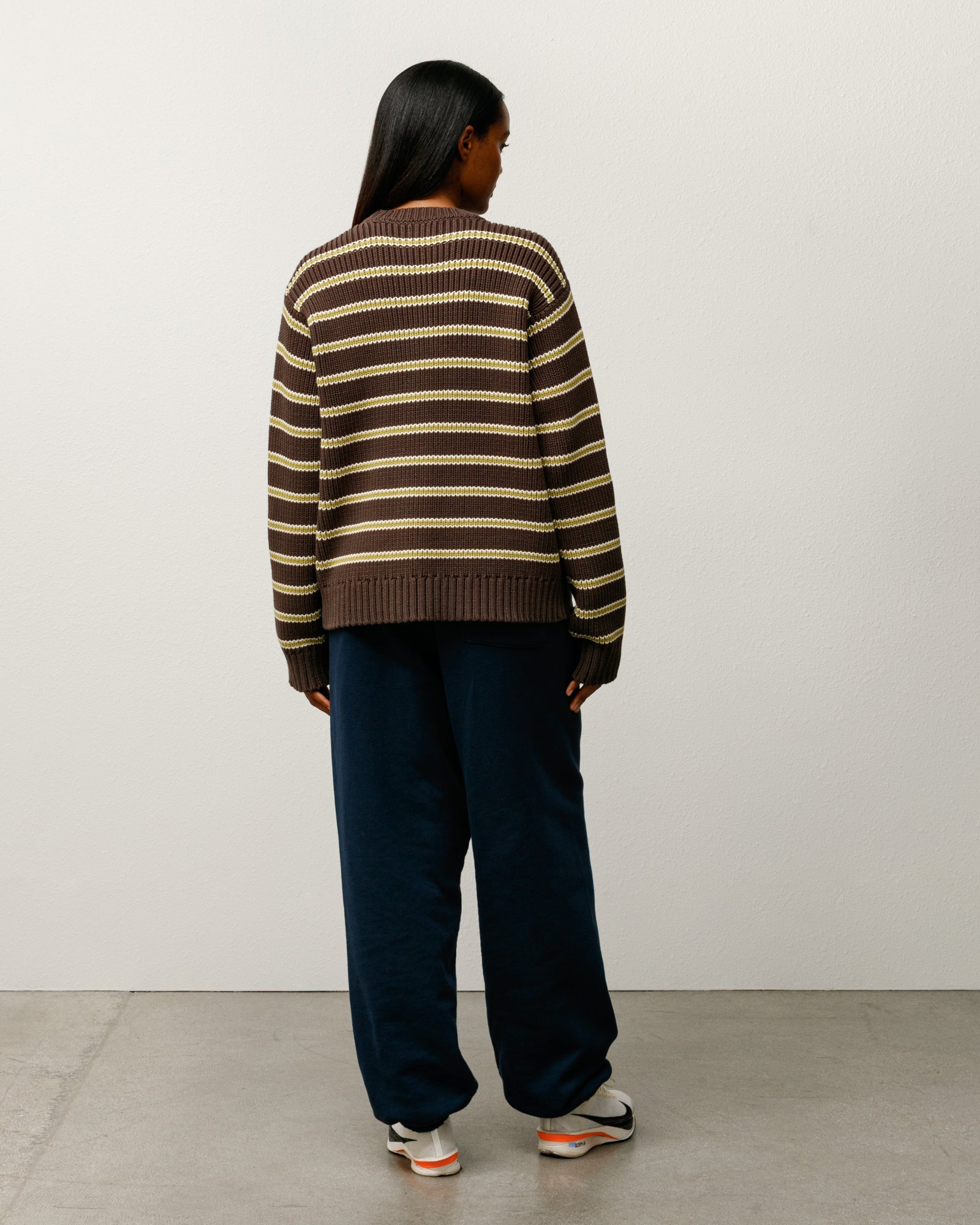 CHUNKY COTTON STRIPE SWEATER