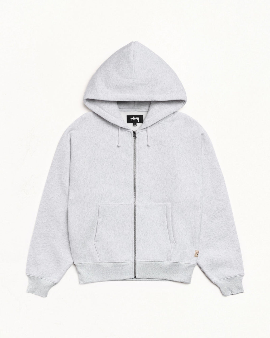 RELAXED ZIP HOODIE - Ash Heather