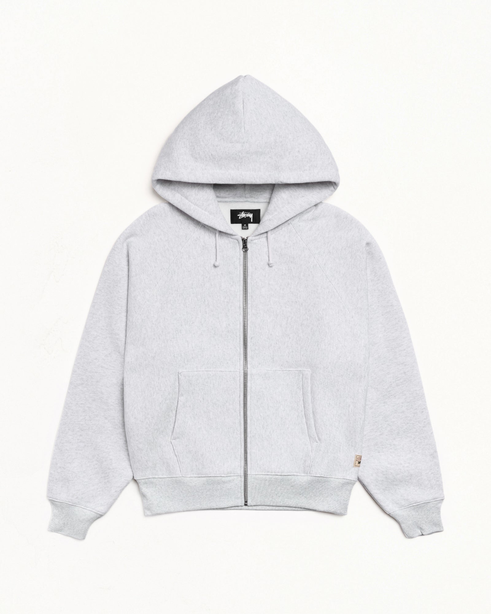 RELAXED ZIP HOODIE - Ash Heather