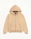 RELAXED ZIP HOODIE - Khaki