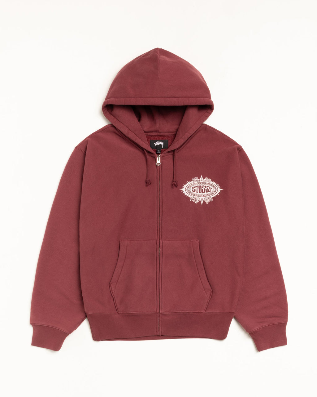 MANTRA ZIP HOODIE - Burgundy