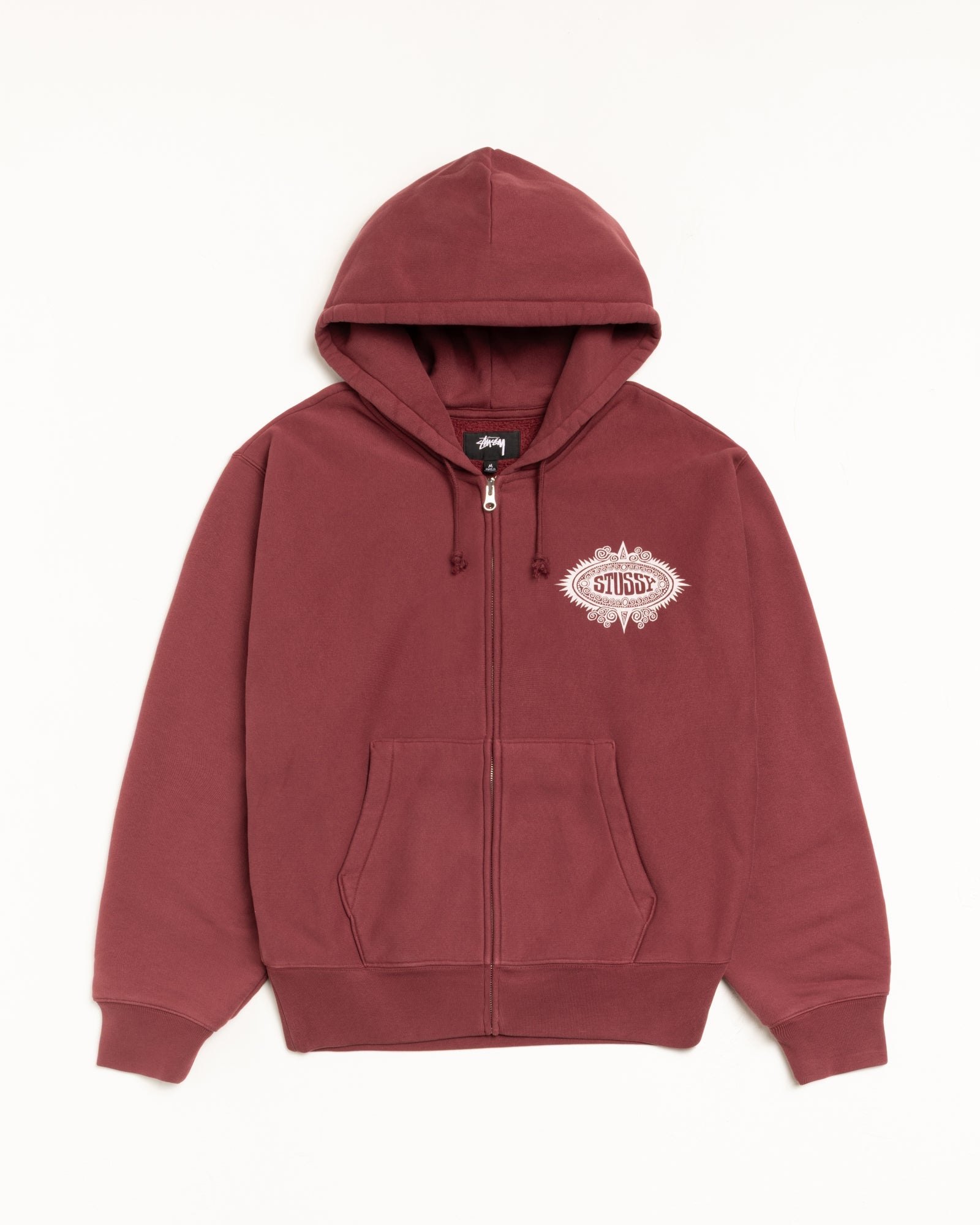 MANTRA ZIP HOODIE - Burgundy