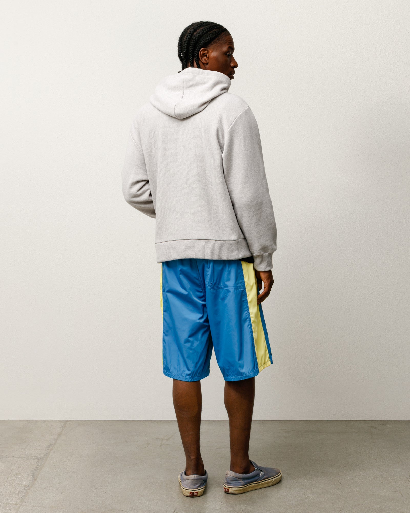PATCH ZIP KNIT HOODIE