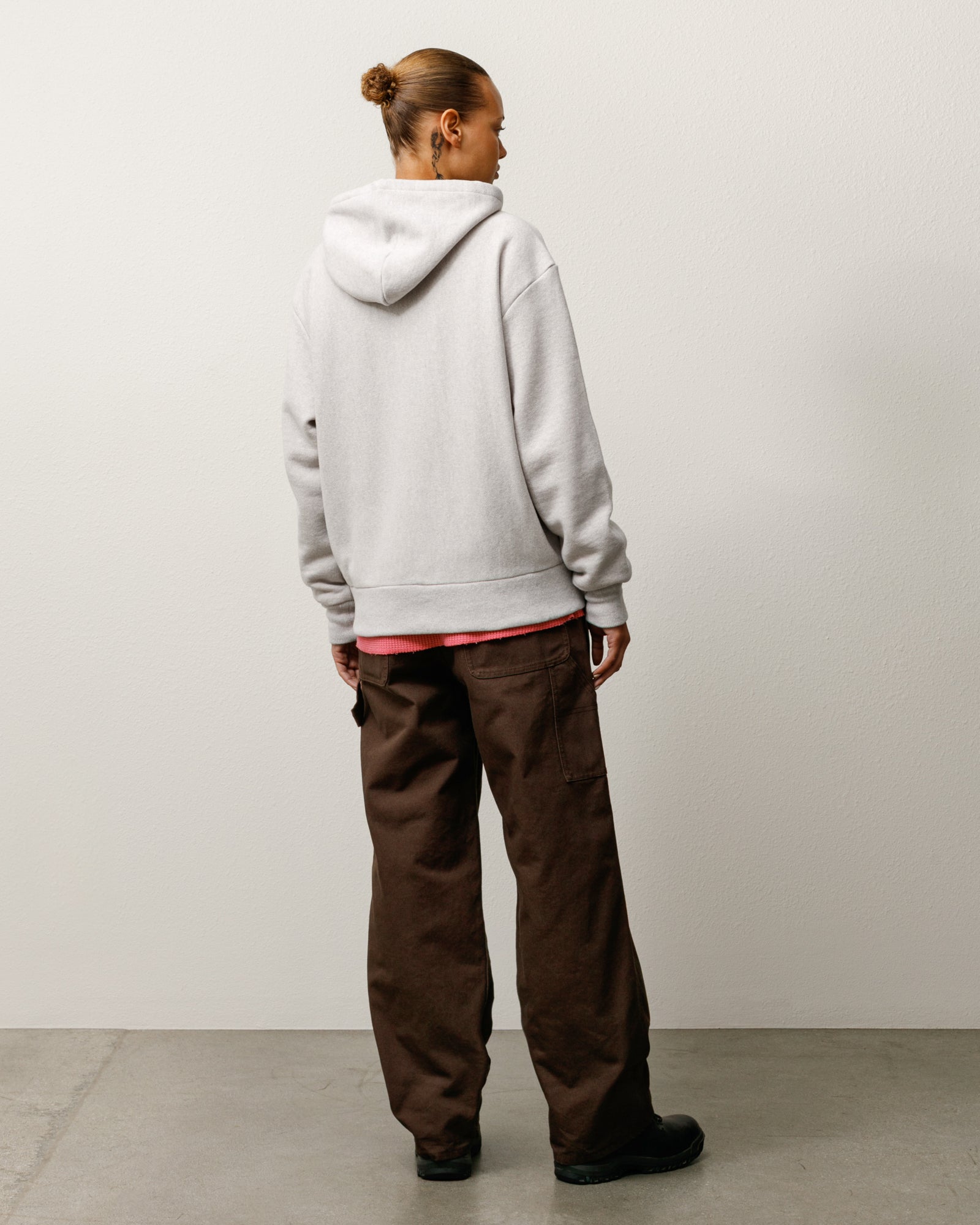 PATCH ZIP KNIT HOODIE