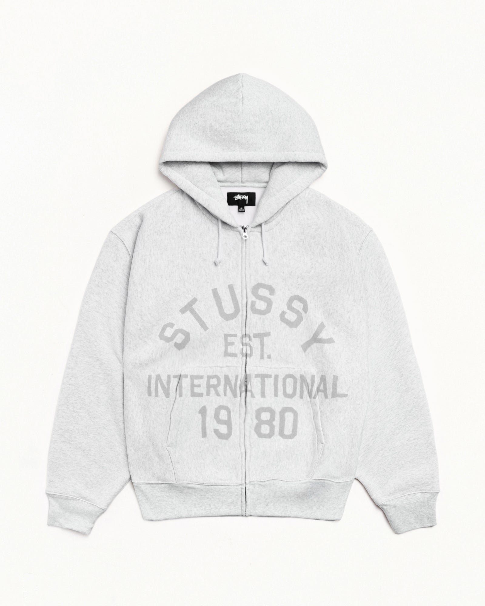 ESTABLISHED ZIP HOODIE - Ash Heather
