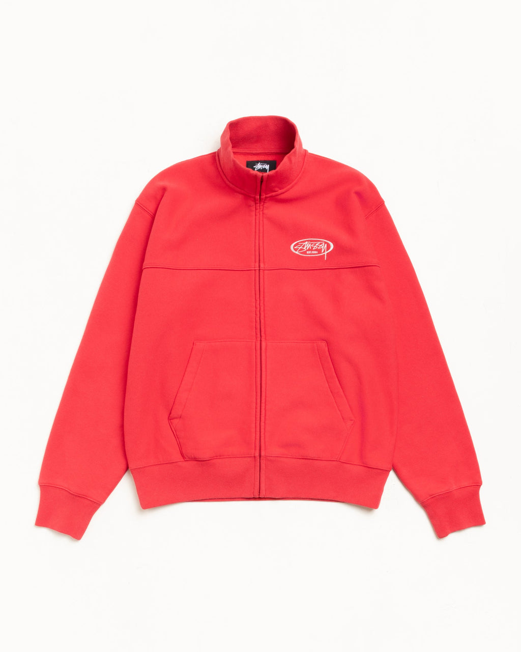 FLEECE TRACK JACKET - Red