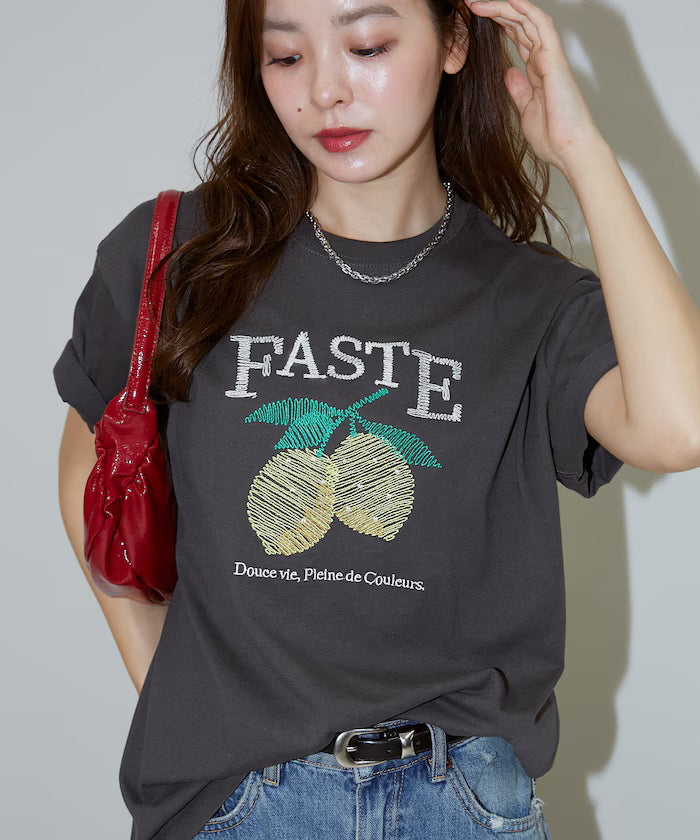 Lemon Embroidery T-shirt Limited Edition