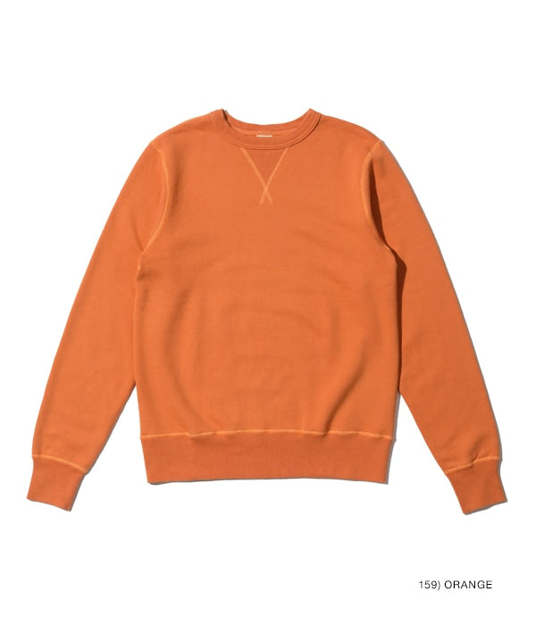 SET-IN CREW NECK SWEAT SHIRT - ORANGE