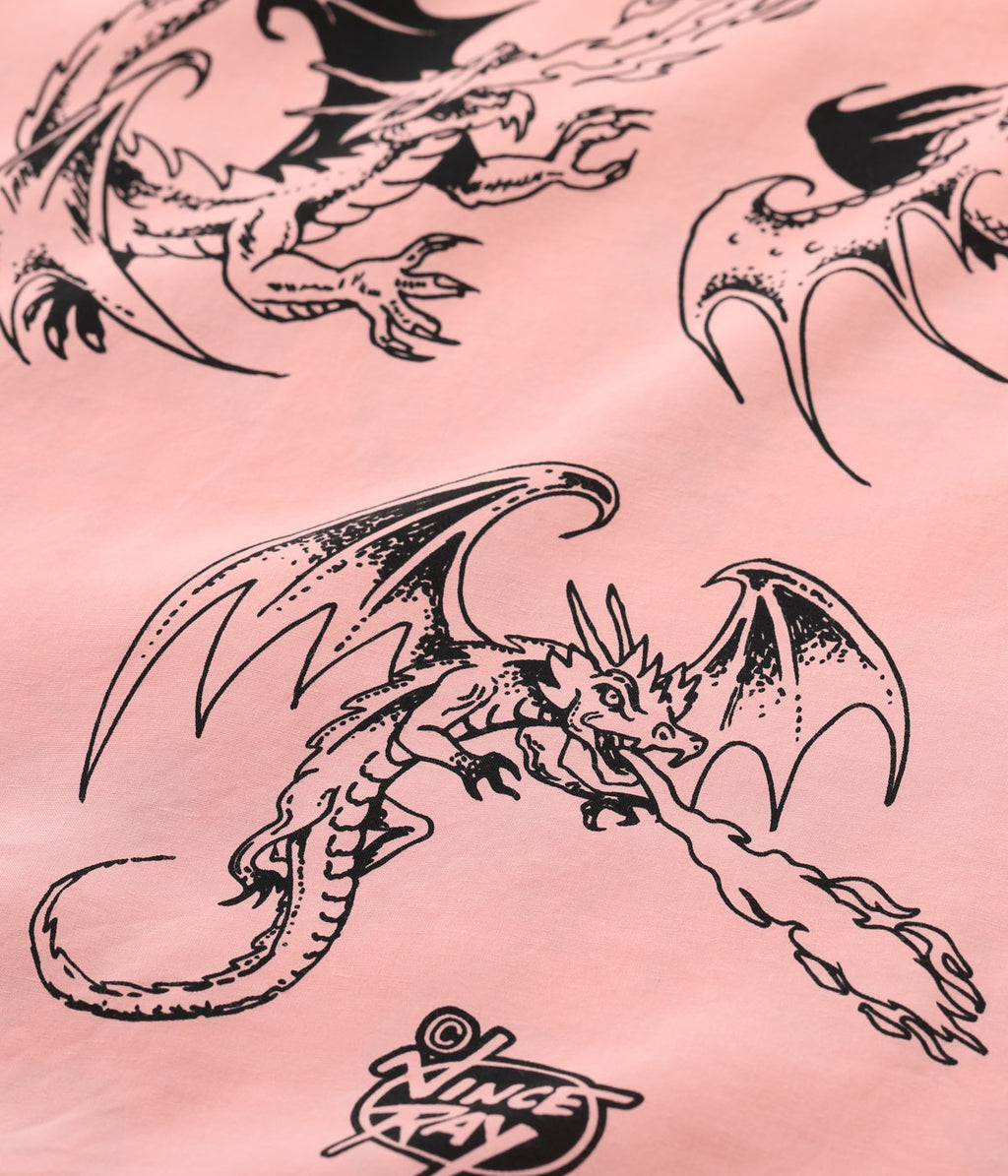 HIGH DENSITY RAYON OPEN SHIRT “RETURN OF THE DRAGON” by VINCE RAY