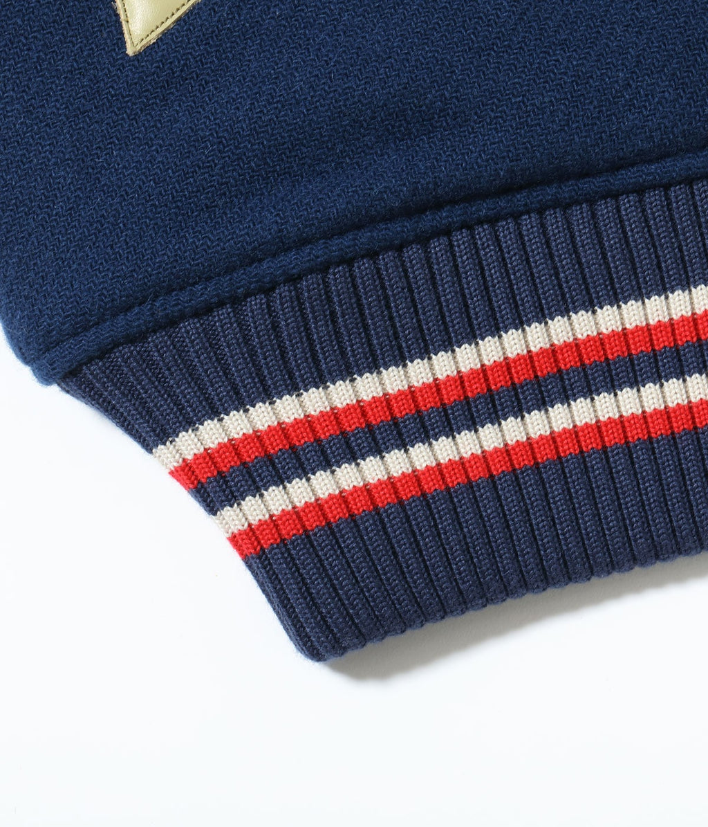 30oz. WOOL MELTON AWARD JACKET “FIGHTING CONDORS” (NAVY)