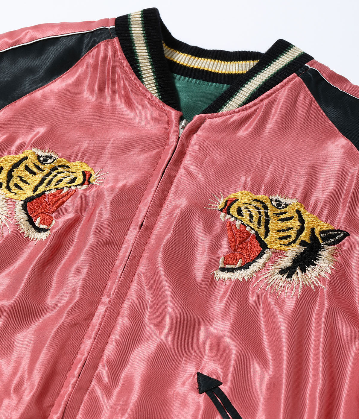 Mid 1950s Style Acetate Souvenir Jacket “EAGLE & TIGER” × “ROARING TIGER”