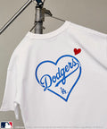Limited Edition MLB Back Print Heart T-Shirt - White