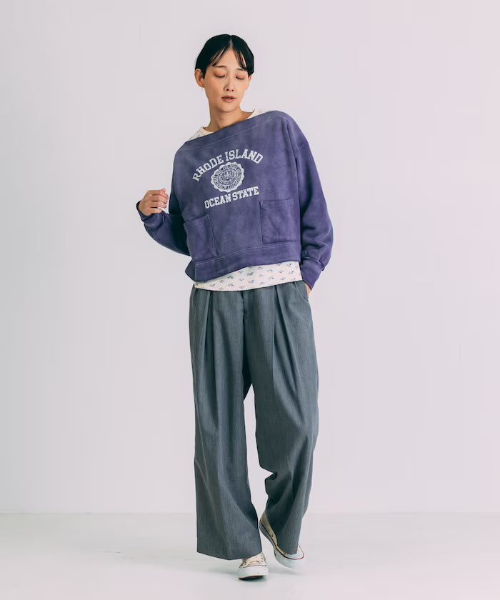Tuck Wide Slacks Pants