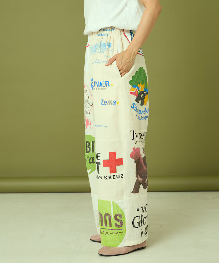 vintage European eco bag remake pants