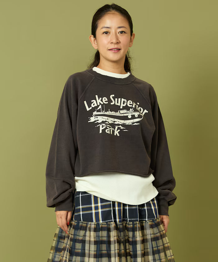 Grunge Cutoff Short Sweatshirt