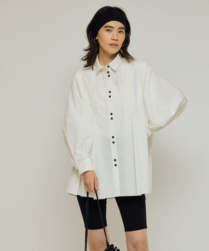 Box Stack Balloon Sleeve Long Sleeve Shirt