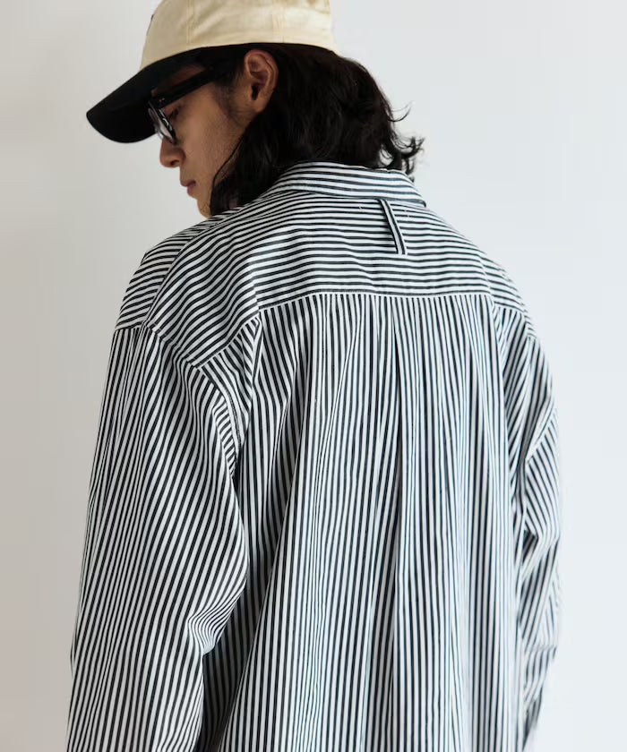 <New Color Added> Relaxed Fit Broad Shirt / Regular Collar / Long Sleeve