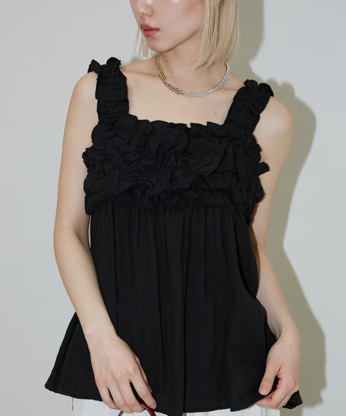 Double Gauze Gathered Camisole Blouse Limited Edition