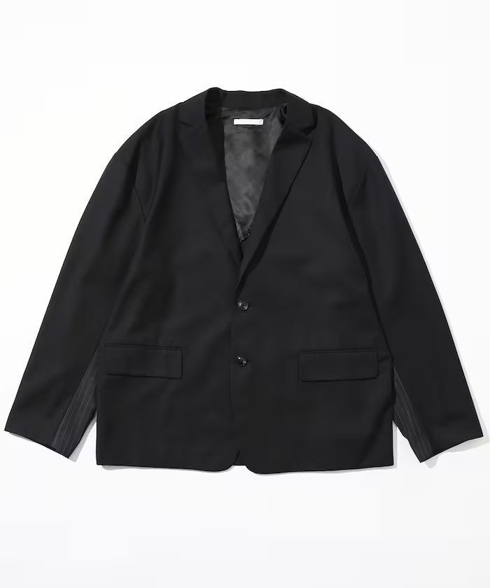 Sleeve-Contrast Tailored Jacket / Relaxed Fit