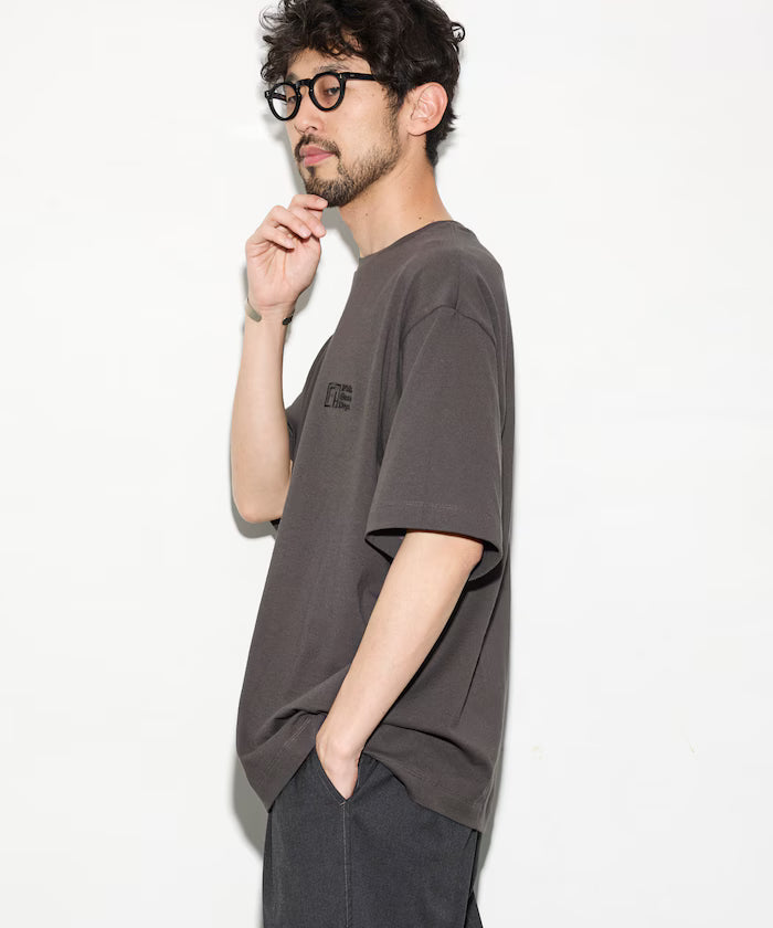 6 Ounce Front Logo Embroidered Crew Neck T-Shirt / One Point Design T-Shirt LEFT CHEST EMBROIDERY PSD
