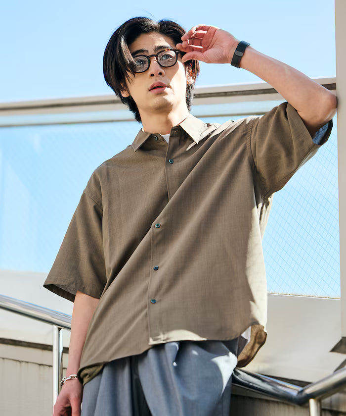 AiRide/AiRide Relax Fit Short Sleeve Regular Collar Shirt/Pocketable/Quick Drying/UV Cut [Limited Edition]