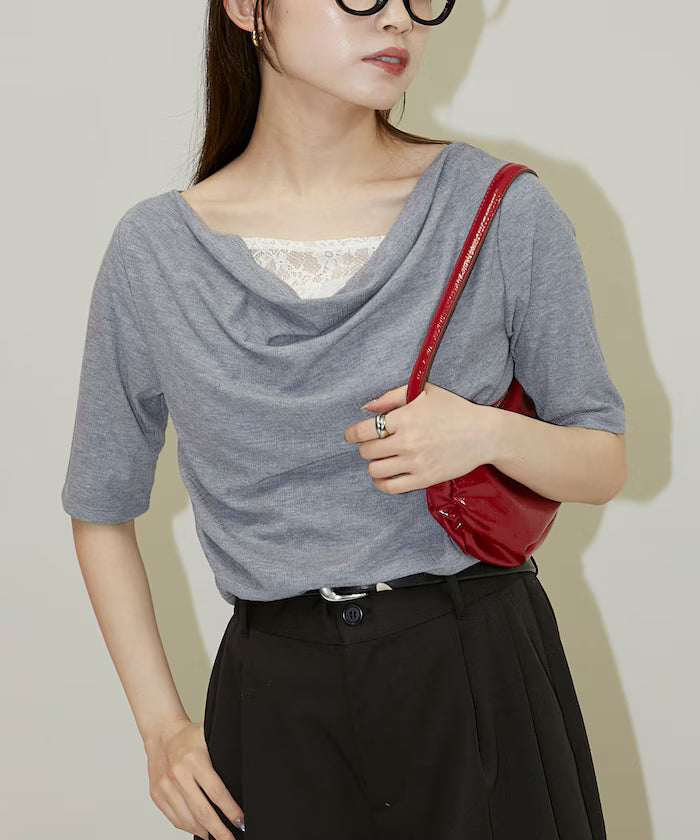 Race Layered Tereko Draped T-Shirt Limited Edition