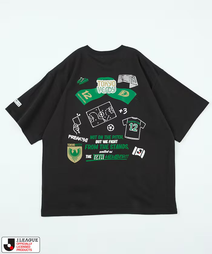 [May 15, 12:00 Sale Start] J.LEAGUE × FREAK’S STORE Custom SUPPORTERS SHORT SLEEVE TEE [Tokyo Verdy]